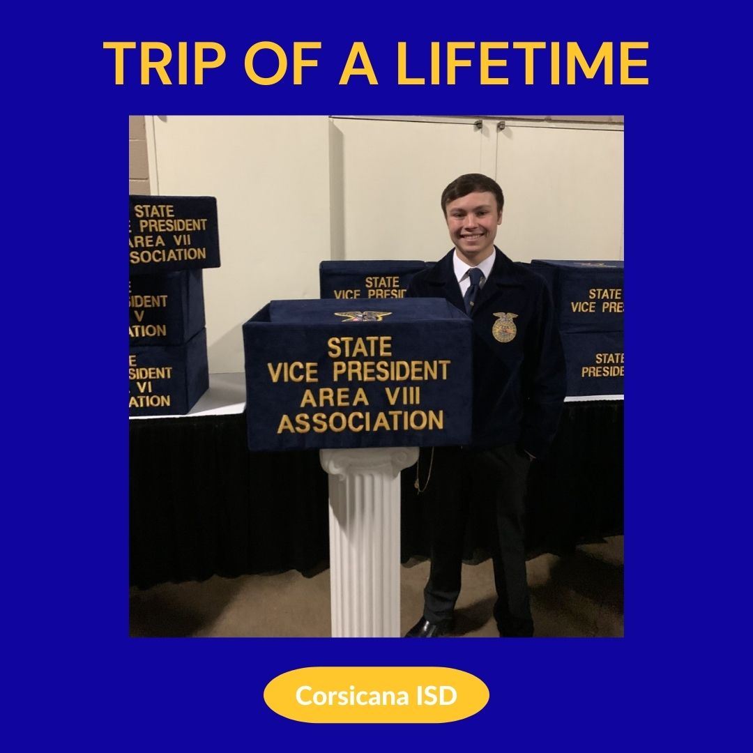  Corsicana ISD Graduate Still Representing Blue and Gold with State FFA Term 